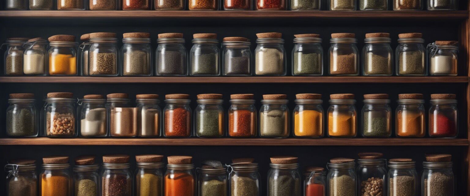 A spice rack